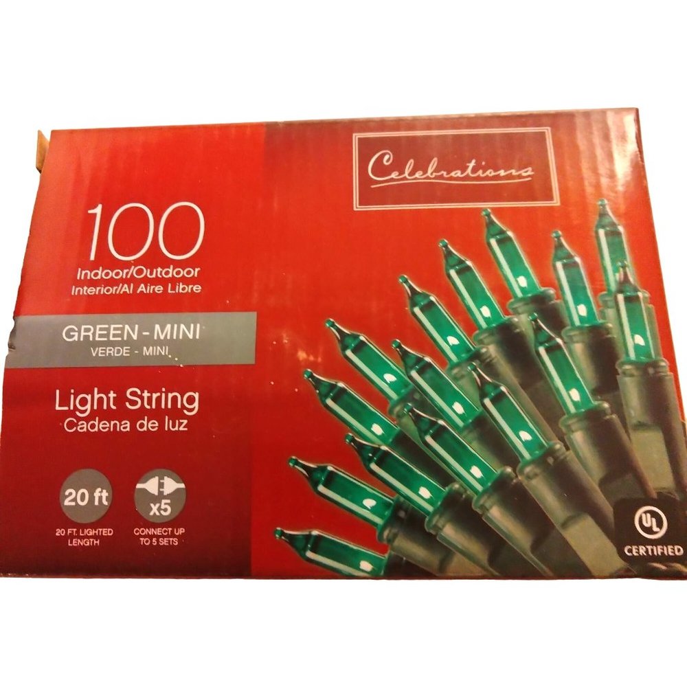 Celebrations Mini Gree String Lights Indoor Outdoor Wedding Patio Christmas